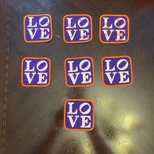 Vintage 1970’s Swiss Maid Quality Emblems LOVE Patches Set of 7